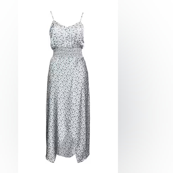 Maje Size Medium In Écru/blue Lily Of The Valley Dress - Picture 3 of 4